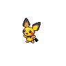 Pichu shiny front-facing sprite from Pokémon White 2