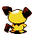Pichu back-facing sprite from Pokémon Crystal