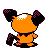 Pichu shiny back-facing sprite from Pokémon Crystal