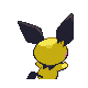 Pichu back-facing sprite from Pokémon Diamond