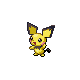 Pichu front-facing sprite from Pokémon Diamond