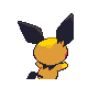 Pichu shiny back-facing sprite from Pokémon Diamond