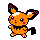 Pichu shiny front-facing sprite from Pokémon Silver