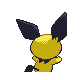 Pichu back-facing sprite from Pokémon HeartGold
