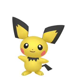 Pichu shiny front-facing sprite from Pokémon Shield
