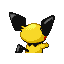 Pichu shiny back-facing sprite from Pokémon Ruby