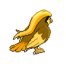 Pidgeot shiny back-facing sprite from Pokémon Black