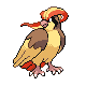 Pidgeot front-facing sprite from Pokémon Pearl