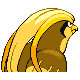 Pidgeot shiny back-facing sprite from Pokémon Pearl