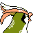 Pidgeot shiny back-facing sprite from Pokémon Gold