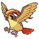 Pidgeot front-facing sprite from Pokémon SoulSilver