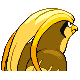 Pidgeot shiny back-facing sprite from Pokémon SoulSilver