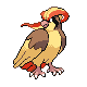 Pidgeot front-facing sprite from Pokémon Platinum