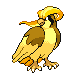 Pidgeot shiny front-facing sprite from Pokémon Platinum