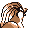 Pidgeot back-facing sprite from Pokémon Red