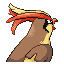 Pidgeot back-facing sprite from Pokémon Sapphire