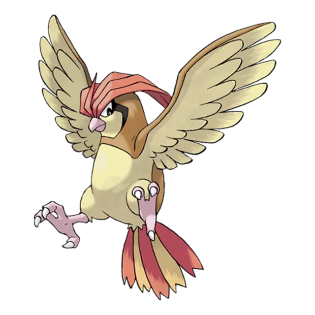 Pidgeotto, the Bird Pokémon — Normal/Flying-type Pokémon official artwork