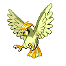 Pidgeotto shiny front-facing sprite from Pokémon Black