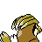 Pidgeotto shiny back-facing sprite from Pokémon Crystal