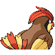 Pidgeotto back-facing sprite from Pokémon Pearl