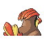 Pidgeotto back-facing sprite from Pokémon FireRed