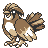 Pidgeotto front-facing sprite from Pokémon Yellow
