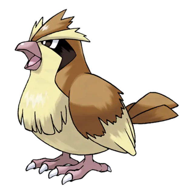 Pidgey, the Tiny Bird Pokémon — Normal/Flying-type Pokémon official artwork