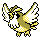 Pidgey shiny front-facing sprite from Pokémon Crystal