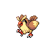 Pidgey front-facing sprite from Pokémon Pearl