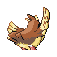 Pidgey back-facing sprite from Pokémon FireRed