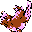 Pidgey back-facing sprite from Pokémon Silver