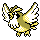 Pidgey shiny front-facing sprite from Pokémon Silver
