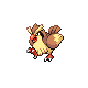 Pidgey front-facing sprite from Pokémon Platinum