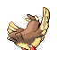 Pidgey back-facing sprite from Pokémon Ruby