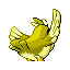 Pidgey shiny back-facing sprite from Pokémon Ruby