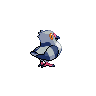 Pidove shiny back-facing sprite from Pokémon Black