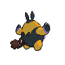 Pignite shiny back-facing sprite from Pokémon Black 2