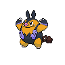 Pignite shiny front-facing sprite from Pokémon Black 2