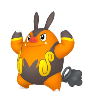 Pignite front-facing sprite from Pokémon Violet