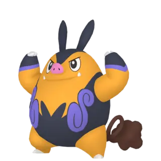 Pignite shiny front-facing sprite from Pokémon Violet
