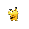 Pikachu back-facing sprite from Pokémon White 2
