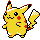 Pikachu front-facing sprite from Pokémon Crystal