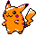 Pikachu shiny front-facing sprite from Pokémon Crystal