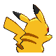 Pikachu back-facing sprite from Pokémon Diamond