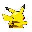 Pikachu back-facing sprite from Pokémon FireRed