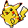 Pikachu front-facing sprite from Pokémon Silver