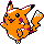 Pikachu shiny front-facing sprite from Pokémon Silver