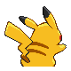 Pikachu back-facing sprite from Pokémon Platinum