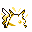 Pikachu back-facing sprite from Pokémon Blue