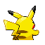 Pikachu back-facing sprite from Pokémon Ruby